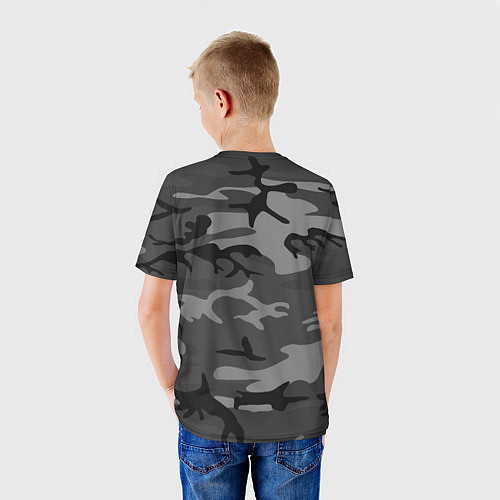 Детская футболка Военный камуфляж / 3D-принт – фото 4