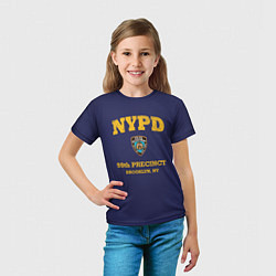 Футболка детская Бруклин 9-9 департамент NYPD, цвет: 3D-принт — фото 2