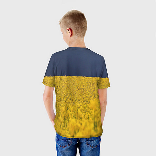 Детская футболка Рапсовое поле / 3D-принт – фото 4