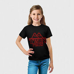 Футболка детская Twin Peaks, цвет: 3D-принт — фото 2