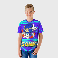 Футболка детская Sonic, цвет: 3D-принт — фото 2