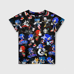 Детская футболка Sonic паттерн
