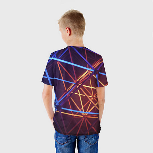 Детская футболка Линии / 3D-принт – фото 4