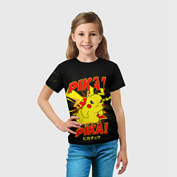 Футболка детская ПИКАЧУ, цвет: 3D-принт — фото 2