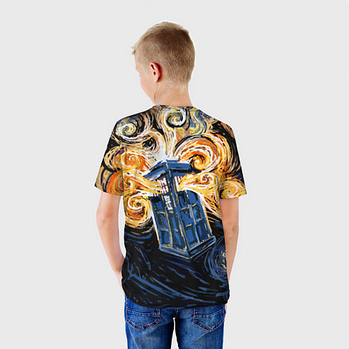 Детская футболка Van Gogh Tardis / 3D-принт – фото 4