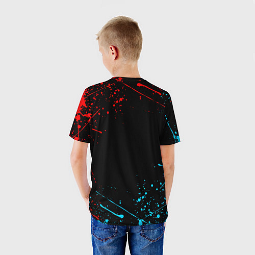 Детская футболка BRAWL STARS LEON SHARK / 3D-принт – фото 4