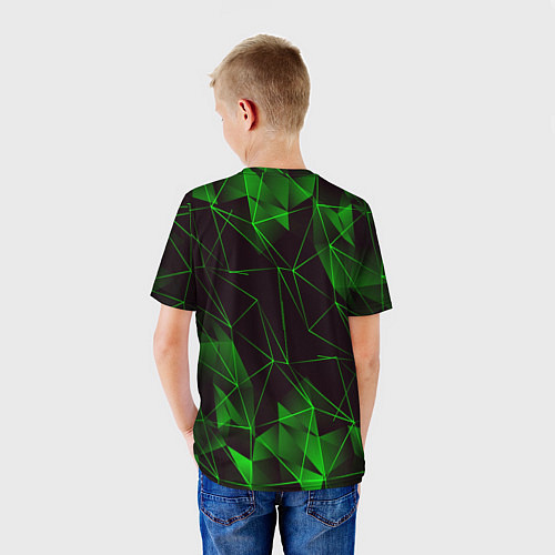 Детская футболка GREEN STRIPES / 3D-принт – фото 4