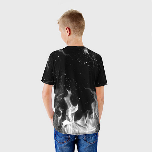 Детская футболка БЕЛЫЙ ОГОНЬ / 3D-принт – фото 4