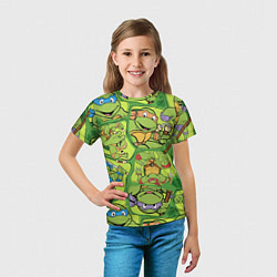 Футболка детская Teenage Mutant Ninja Turtles, цвет: 3D-принт — фото 2