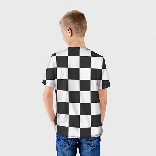 Детская футболка Шахматка / 3D-принт – фото 4