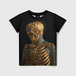 Детская футболка Скелет В Золоте