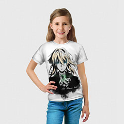 Футболка детская Вайолет, цвет: 3D-принт — фото 2