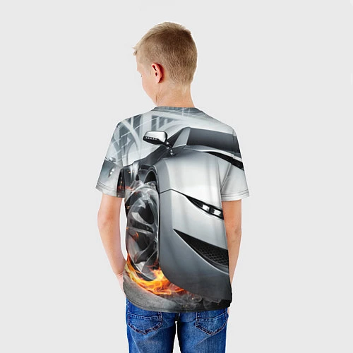 Детская футболка Lamborghini / 3D-принт – фото 4