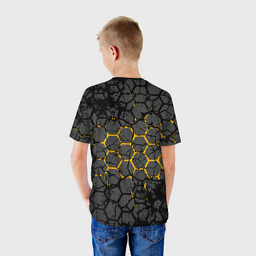 Детская футболка Brawl stars mecha crow / 3D-принт – фото 4