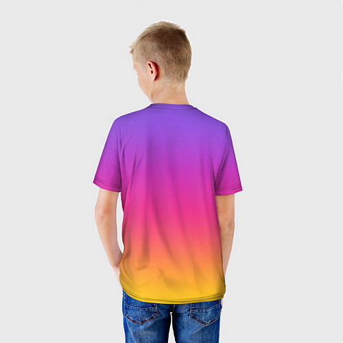 Детская футболка Радуга / 3D-принт – фото 4