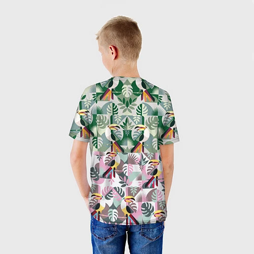 Детская футболка Туканы / 3D-принт – фото 4