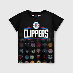 Футболка детская Los Angeles Clippers 2, цвет: 3D-принт