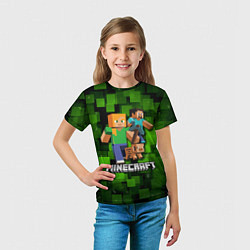 Футболка детская Minecraft Майнкрафт, цвет: 3D-принт — фото 2