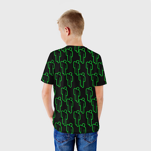 Детская футболка BILLIE EILISH GREEN TIME / 3D-принт – фото 4