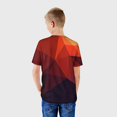 Детская футболка Грани / 3D-принт – фото 4