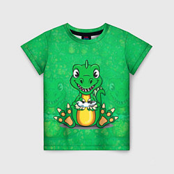 Детская футболка Дракоша-геймер