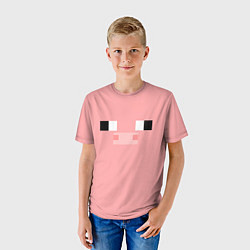 Футболка детская Minecraft Pig, цвет: 3D-принт — фото 2
