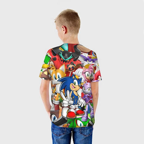 Детская футболка Sonic ПЕРСОНАЖИ / 3D-принт – фото 4