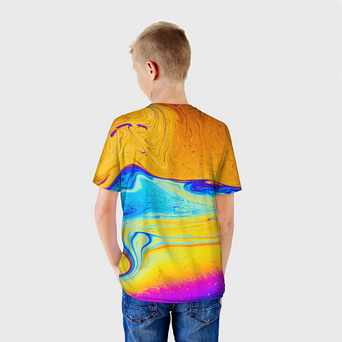 Детская футболка ABSTRACT WAVES / 3D-принт – фото 4