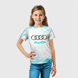 Футболка детская Audi, цвет: 3D-принт — фото 2