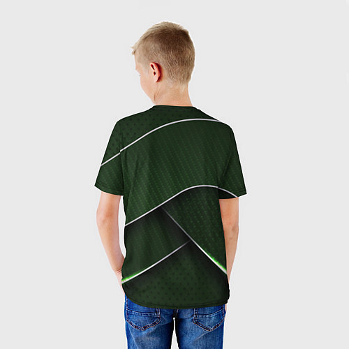 Детская футболка Шкода мини логотип / 3D-принт – фото 4