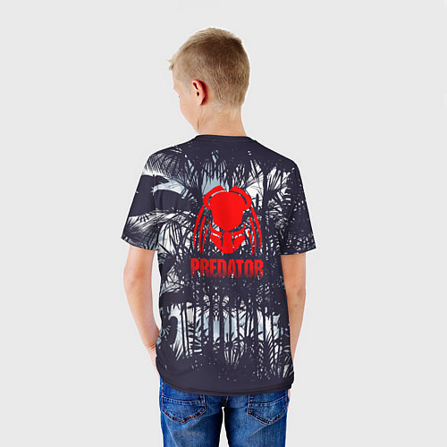 Детская футболка Predator - jungle texture / 3D-принт – фото 4