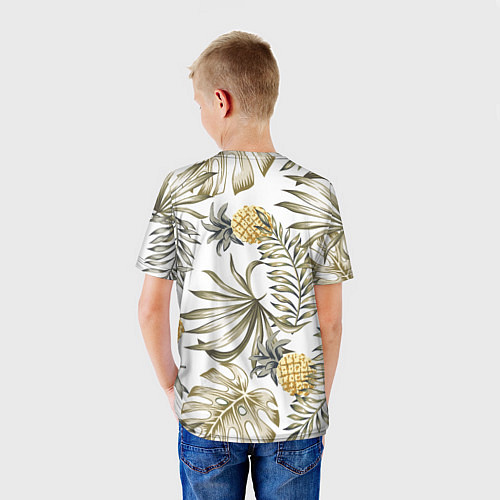 Детская футболка Тропики хаки / 3D-принт – фото 4