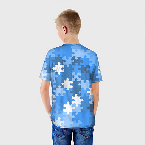 Детская футболка Пазл / 3D-принт – фото 4