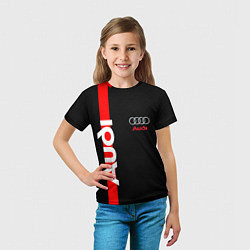 Футболка детская AUDI SPORT CARBON, цвет: 3D-принт — фото 2