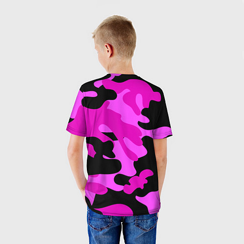 Детская футболка Цветной камуфляж / 3D-принт – фото 4