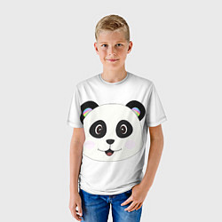 Футболка детская Panda, цвет: 3D-принт — фото 2
