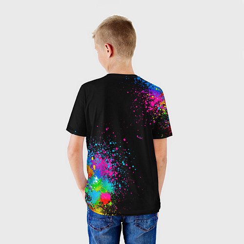 Детская футболка Брызги красок / 3D-принт – фото 4