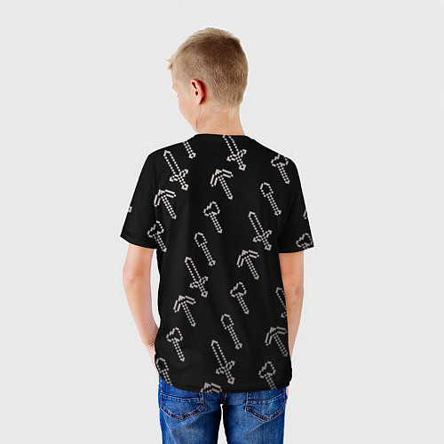 Детская футболка MINERCRAFT / 3D-принт – фото 4