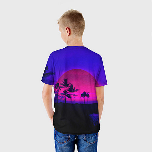 Детская футболка HOTLINE MIAMI / 3D-принт – фото 4