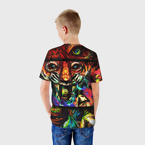 Детская футболка HOTLINE MIAMI / 3D-принт – фото 4