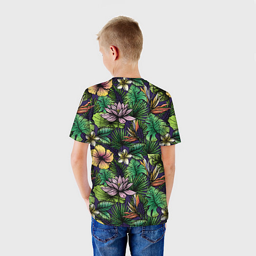 Детская футболка Летние цветы / 3D-принт – фото 4