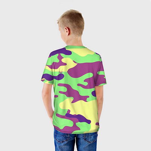 Детская футболка Камуфляж / 3D-принт – фото 4