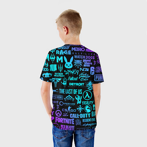 Детская футболка ЛОГОТИПЫ ИГР / 3D-принт – фото 4