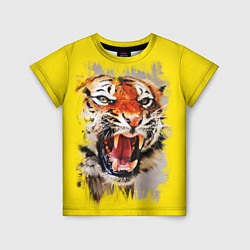 Детская футболка Оскал тигра