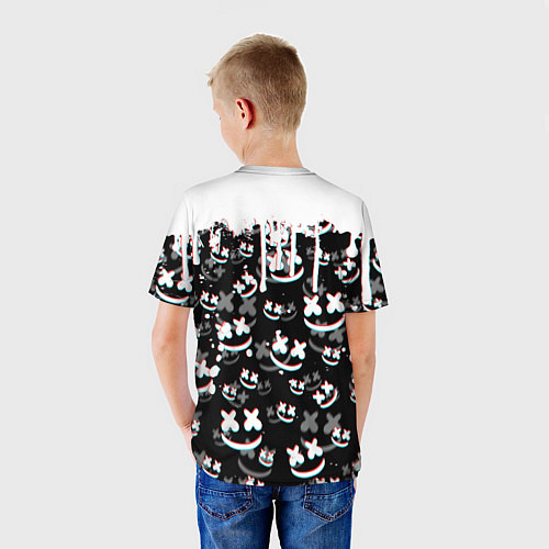 Детская футболка MARSHMELLO GLITCH / 3D-принт – фото 4