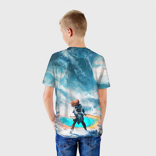 Детская футболка HORIZON ZERO DAWN / 3D-принт – фото 4