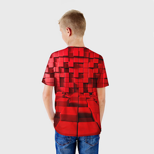 Детская футболка 3D кубики / 3D-принт – фото 4