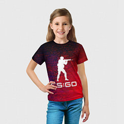Футболка детская CS GO КС ГО, цвет: 3D-принт — фото 2