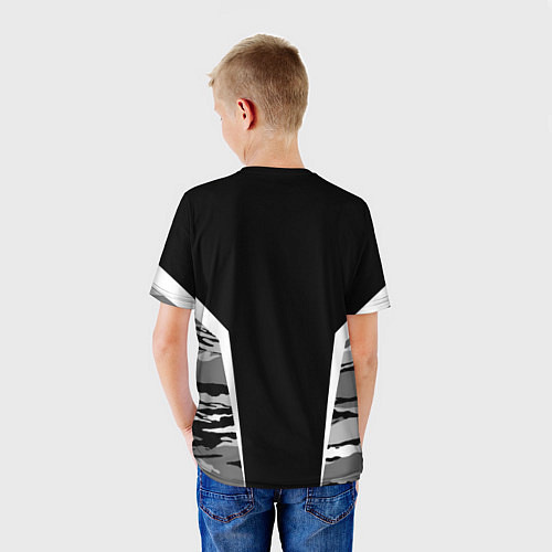 Детская футболка Пётр - камуфляж / 3D-принт – фото 4