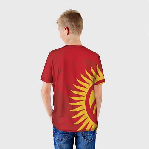 Детская футболка Киргизия / 3D-принт – фото 4